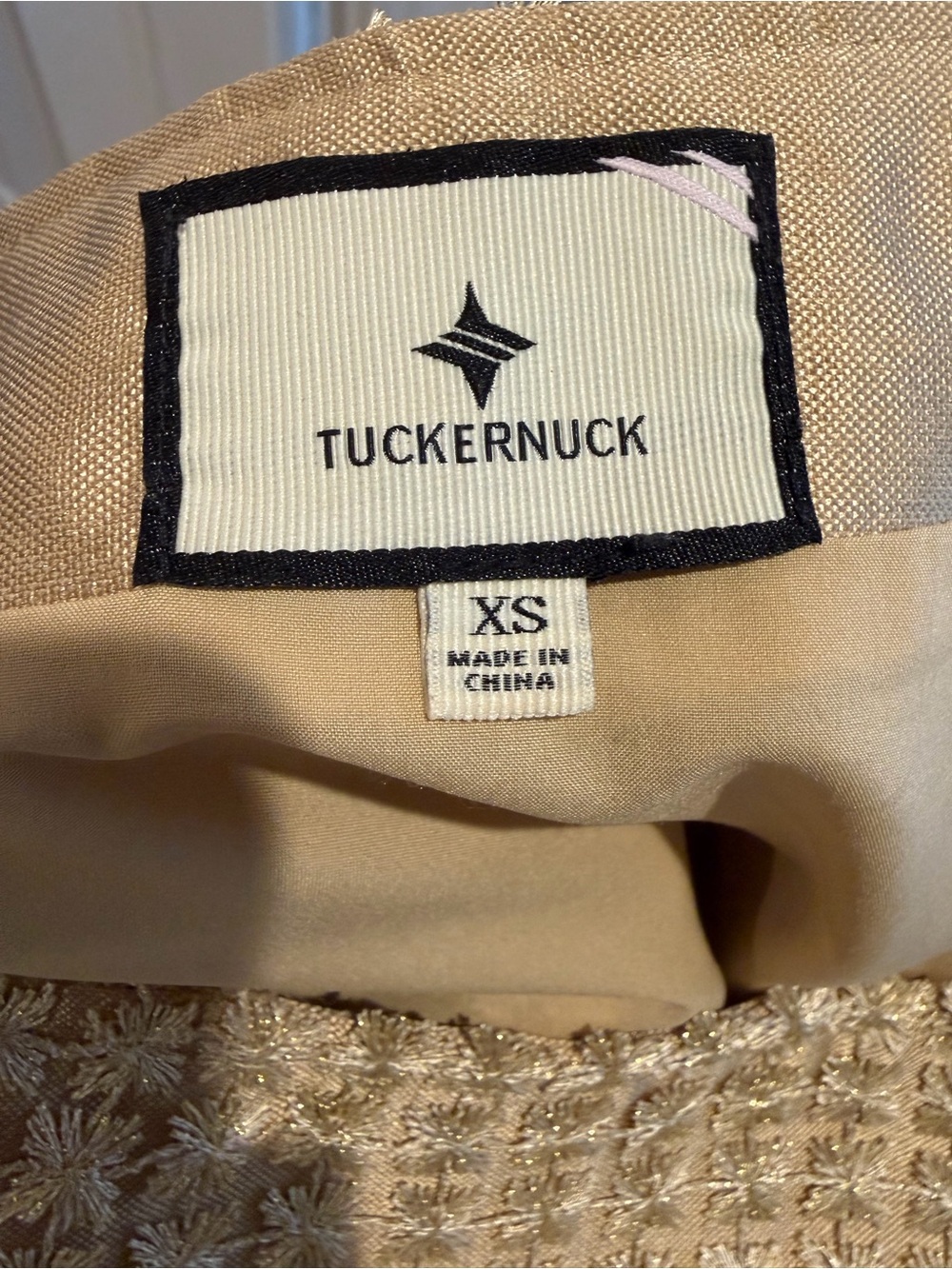 Tuckernuck Gold Metallic Star Lace Eve Skirt - Picture 6 of 6